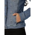 thumbnail image 4 of Veste en Denim Extensible pour Femmes, Veste en Jean, Veste en Denim Boutonnée, 4 of 5