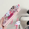 thumbnail image 4 of Funky Hello Kitty For Samsung Galaxy S7 Edge S8 S9 S10 S20 S21 S22 S23 Plus Ultra S21FE Note 9 10 20 Case With Holder Rope LXY, 4 of 7