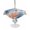 Blue Orange, variant on Outdoor Tablecloth with Umbrella Hole for Patio/Picnic/Party/Camping, Teal Blue Coastal Waterproof Table Cloth Square Cover Washable, Starfish Coral Shell Rustic Summer Ocean (54"x 54")