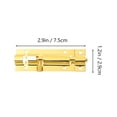 thumbnail image 2 of OULII 2Pcs Slide Bolt Lock for Home Security with Golden Finish 7 48X2 93X0 39in, 2 of 8