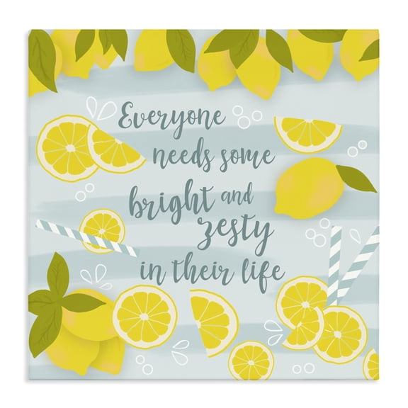 Stupell Industries Farmhouse Everyone Needs Bright & Zesty Canvas Art, 17 x 17, by Anna Quach