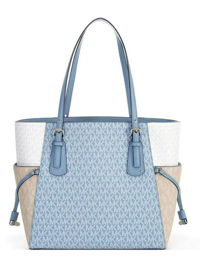 【極美品】MICHAEL KORS トートバッグ ボイジャー クッション付き Original New Michael Kors Womens Voyager East/West Tote, Chambray