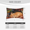 thumbnail image 3 of Fotbe Sleeping Cat Flowers Pillow Cases - Envelope Closure - Luxury, Extra Soft, Cooling Pillow Covers - Wrinkle, Fade, Stain Resistant-14"x20", 3 of 8