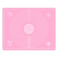 thumbnail image 1 of Estera de Silicona, Estera de Silicona para Hornear, Estera Antiadherente Antideslizante para Hornear, Estera Enrollable, Estera de Trabajo con Medidas 50 x 40 cm para Pastelería Fondant Estera para Pizza (Rosa)-Rosa- Sailing Electrónica, 1 of 3