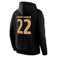 thumbnail image 5 of Icon Sports Argentina Lautaro Martínez Pullover Hoodie - Officially Licensed Adult Unisex Pullover Hoodie Black XL, 5 of 8