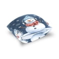 thumbnail image 5 of Happy Snowman Wearing Headphone Throw Pillow Covers Pillowcases 16 x 16 Inch Home Decor 2 Packs for Bedroom Sofa, 5 of 6