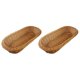 thumbnail image 1 of 2X Cesta de Mimbre Tejida Ovalada Cesta de Pan Cesta de Servicio, Cesta de Almacenamiento de 14 Pulgadas, 1 of 5