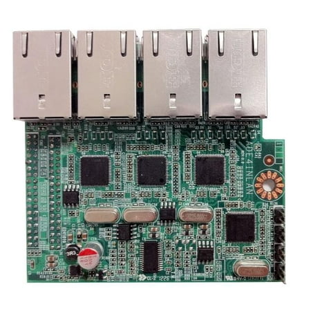 J5 Gigabit Ethernet Jetway ADE4INLANG Add-on Module Proprietary Intel 82574L PCI Express Gigabit Ethernet Controller ()