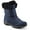 Dark Blue, variant on Easy Spirit Womens Eminee Slip On Velcro Winter & Snow Boots