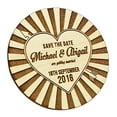 thumbnail image 2 of Personalized Wedding Magnets 30 Rustic Save The Date Magnet Wedding Favors, 2 of 2