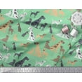 thumbnail image 2 of Soimoi Green Velvet Fabric Mix Dog Print Fabric by the Yard 60 Inch Wide, 2 of 3