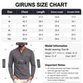 thumbnail image 7 of GIRUNS Men's Henley Shirts Long Sleeve Button T-Shirt Casual Stylish Cotton Pullover Shirt with Pocket Dark Gray L, 7 of 7