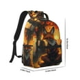 thumbnail image 2 of Yiaed Sunset Maple Tree Fox Print School Backpack College Backpack Daypacks for Students High School Spacious and Durable Daypack for Work and Travel-One Size, 2 of 6