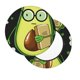 thumbnail image 2 of Balery Avocado with Glasses Fundas de asiento para taburete de bar redondo de tela de terciopelo ajustables que protegen de arañazos y manchas para sillas de 14 a 17 pulgadas.-12 inch, 2 of 7