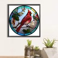 thumbnail image 1 of Cuadros Decorativos Diamond Painting 5D DIY Full Round Drill Vitral Cardinal Decor (HQ264) DQrwqpou embutido en tela, 1 of 7