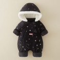 thumbnail image 2 of CAIVO Winter Thermal Baby Boys Romper Jumpsuit Warm Windproof Outdoor All Day Comfort Onesie Lovely Bodysuits Long Sleeve Hood One-Pieces, 2 of 4