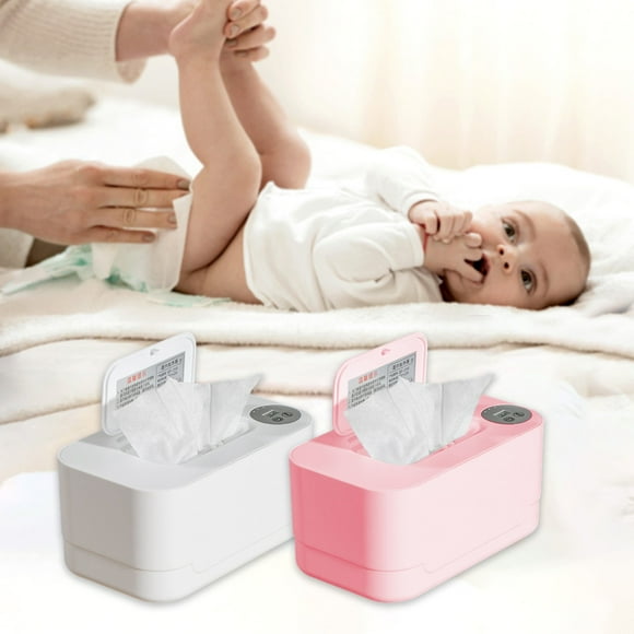 Dispensador portátil de calentador de toallitas húmedas para bebés | Control de temperatura inteligente 40-60 °C | Gran capacidad para hasta 150 toallitas | Calefacción envolvente uniforme