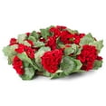 thumbnail image 6 of Red Geranium Wreath for Spring or Summer Front Door Decor in 21 Inch Diameter, Front Door WreathYD-CVAJ-MARQ, 6 of 6