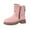 Pink, variant on Women's Snow Boots, Winter Shoes for Women Dressy, Removable Footbed, Speed Laces, Riding, Wingtip Toe, Women's Fashion, Army Green, Size 6