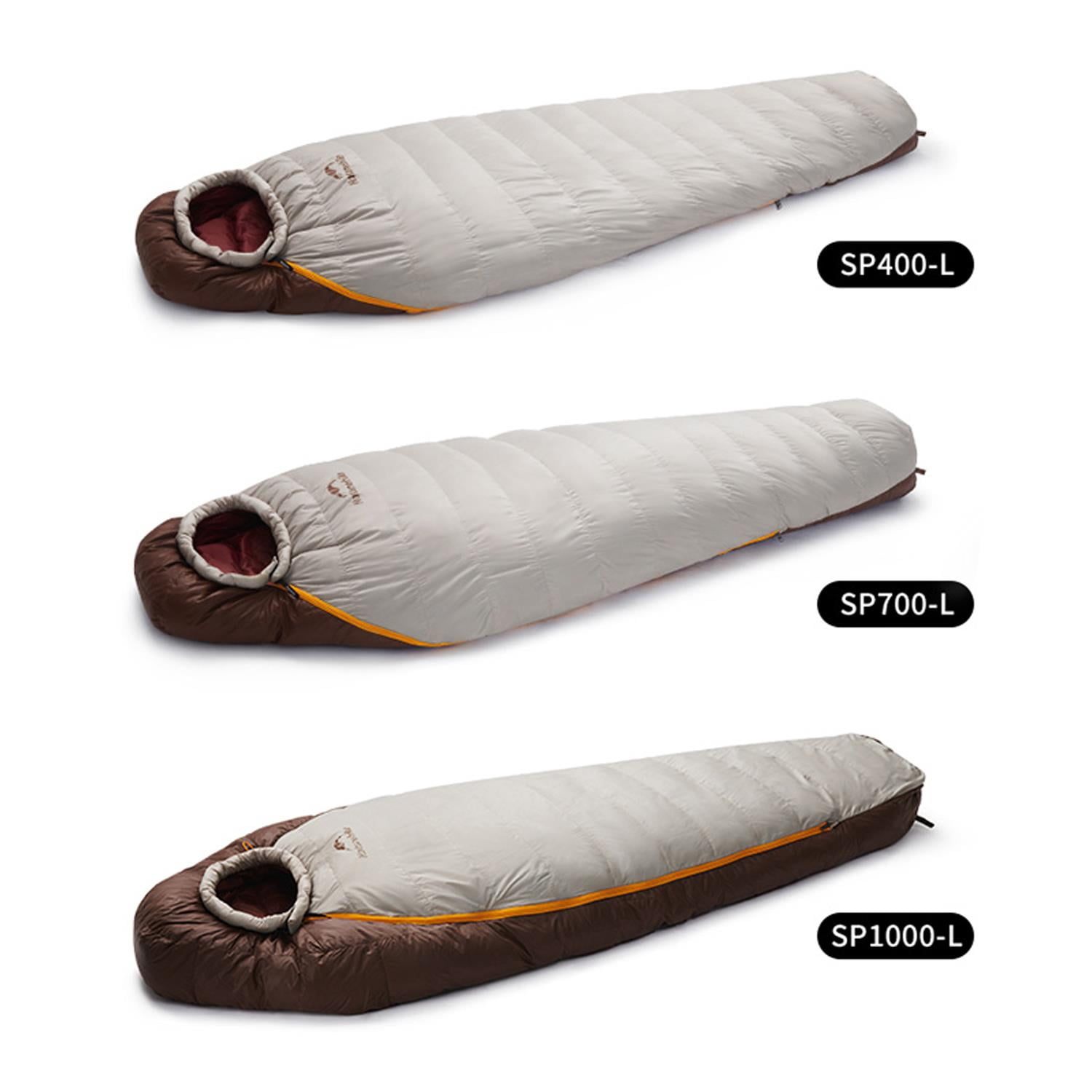 Naturehike, Mummy Sleeping Bag, Pro Outdoor Down Sleeping Bag for Cold Weather,  Water Repellent Sleeping bag with Compression Sack, High Fluffy Duck Down Filling,  For Hiking/Travel/Expedition
