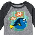 thumbnail image 3 of Disney Finding Dory - Dory, Nemo, & Marlin - Toddler & Youth Raglan Graphic T-Shirt, 3 of 4