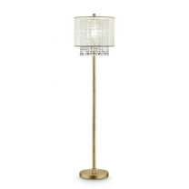 Witaxima 65" Tall Floor Lamp with Crystal Accents and Gold Finish