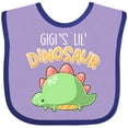 thumbnail image 3 of Inktastic Gigi's Lil' Dinosaur with Cute Stegosaurus Boys or Girls Baby Bib, 3 of 4