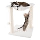 thumbnail image 1 of Petmaker Árbol para Gatos y rascador Dos Postes rascadores de sisal Estilo Hamaca y Juguete Interactivo para Colgar para Gatos y Gatitos (15.75"), 1 of 5
