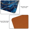 thumbnail image 5 of HemaKayy Set of 6 Decorative Coasters for Drinks, Waterproof Leather Drink Coaster with Double Side Non-Slip Surface for Cup Kitchen Home Housewarming Gift, Square 4" - Abstract Marble Texture, 5 of 7