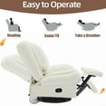 thumbnail image 3 of Aukfa 360 Swivel Rocker Glider Recliner Chair for Living Room Nursery, Thick Pad, Corduroy, Beige, 3 of 9