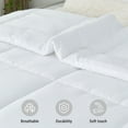 thumbnail image 5 of Hitime All Season Comforter Duvet Insert White Twin Size Down Alternative Bedding (White, Twin - 68" x 88"), 5 of 7