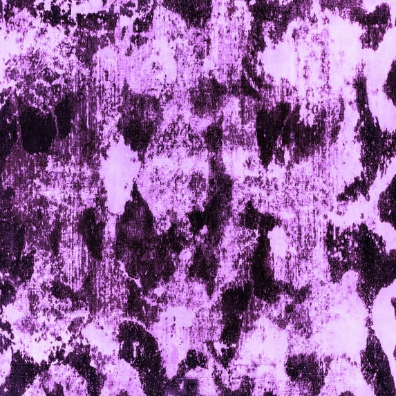 Ahgly Company Indoor Square Abstract Purple Modern Area Rugs, 8' Square
