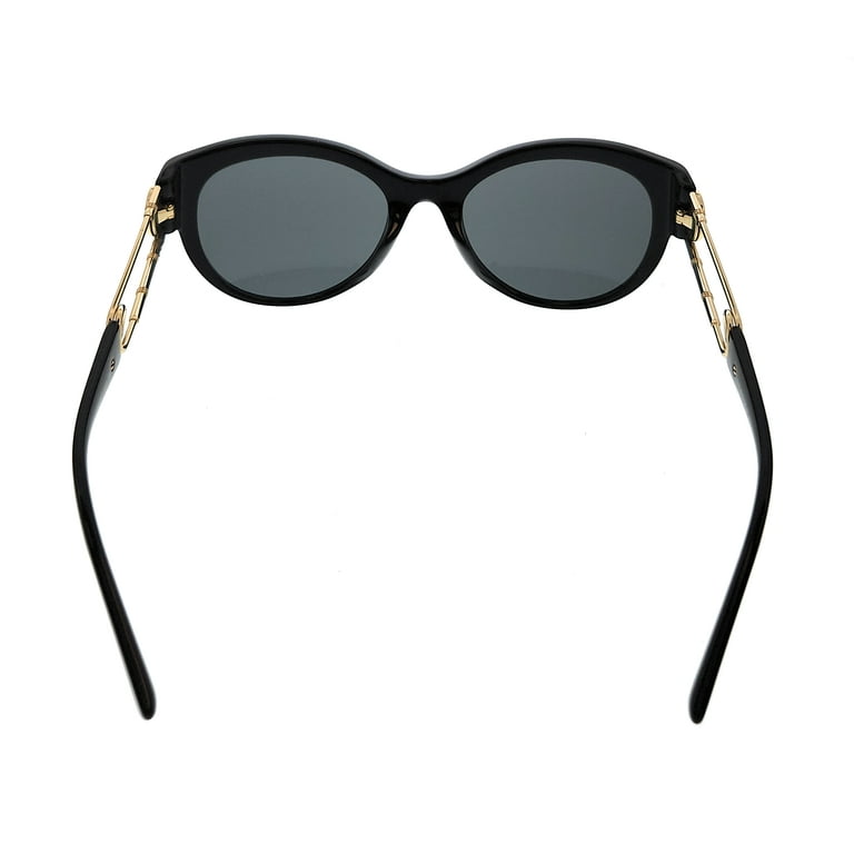 Versace black sale round sunglasses