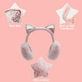 thumbnail image 3 of Cache-oreilles en Peluche Cache-Oreilles Duveteux pour Femmes Cache-Oreilles Pliables en Peluche Cache-Oreilles d'Hiver pour Enfants Filles Garçons Chauffe-Oreilles par Temps Froid, 3 of 5