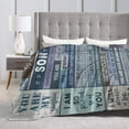 thumbnail image 4 of LHSHID To My Son Throw Blanket Soft Fuzzy Fleece Blanket For Couch Bed Living Room Decoration 60x80in, 4 of 6