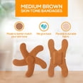 thumbnail image 3 of TruColour Skin Tone Bandages, Knuckle and Fingertip Shapes - Brown, 20 Count, 1 Pack, 3 of 7