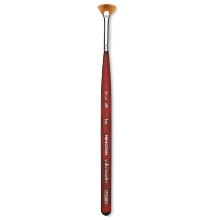 Princeton Velvetouch Fan Brush - Mini, Size 20/0, Short Handle, (Best Synthetic Stock For Mini 14)