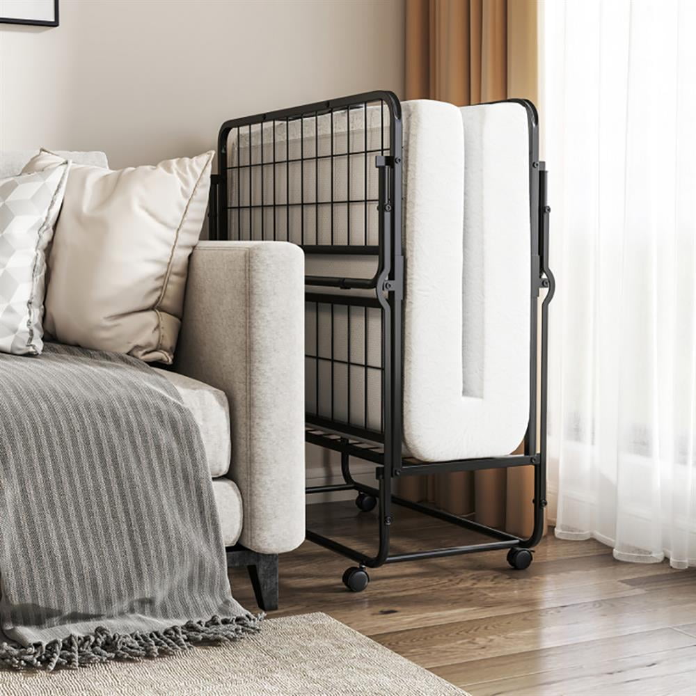 Kadyn Twin Size Folding Bed with Memory Foam Mattress and Heavy-duty Metal Frame
