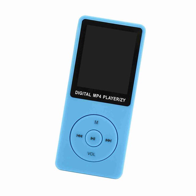 Lecteur MP3 avec Radio FM Lecteur MP4 Écran 1,8 Pouces, Lecture Vidéo Haute Résolution, Lecteur de Musique Style Métal avec Boutons Tactiles et Rétroéclairage pour Apprentissage, Divertissement