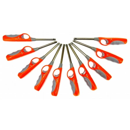 Lot 10 Gas Lighters 11 Refillable Butane Bbq Kitchen Fireplace