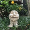 thumbnail image 2 of Homestyles Antique White Uncle Nate & Aunt Minnie the Muggly Face Humorous Statue Planter Pot, 2 of 5