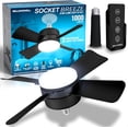 thumbnail image 1 of Ventilador de Techo Bell + Howell negro con Luces LED y Control Remoto, 1 of 8