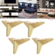 thumbnail image 3 of 4/Set Patas de Muebles Moderno para pequeña sala, Muebles, Sillón Reclinable, , Oro 10cm BLESIY Patas del gabinete del sofá, 3 of 8