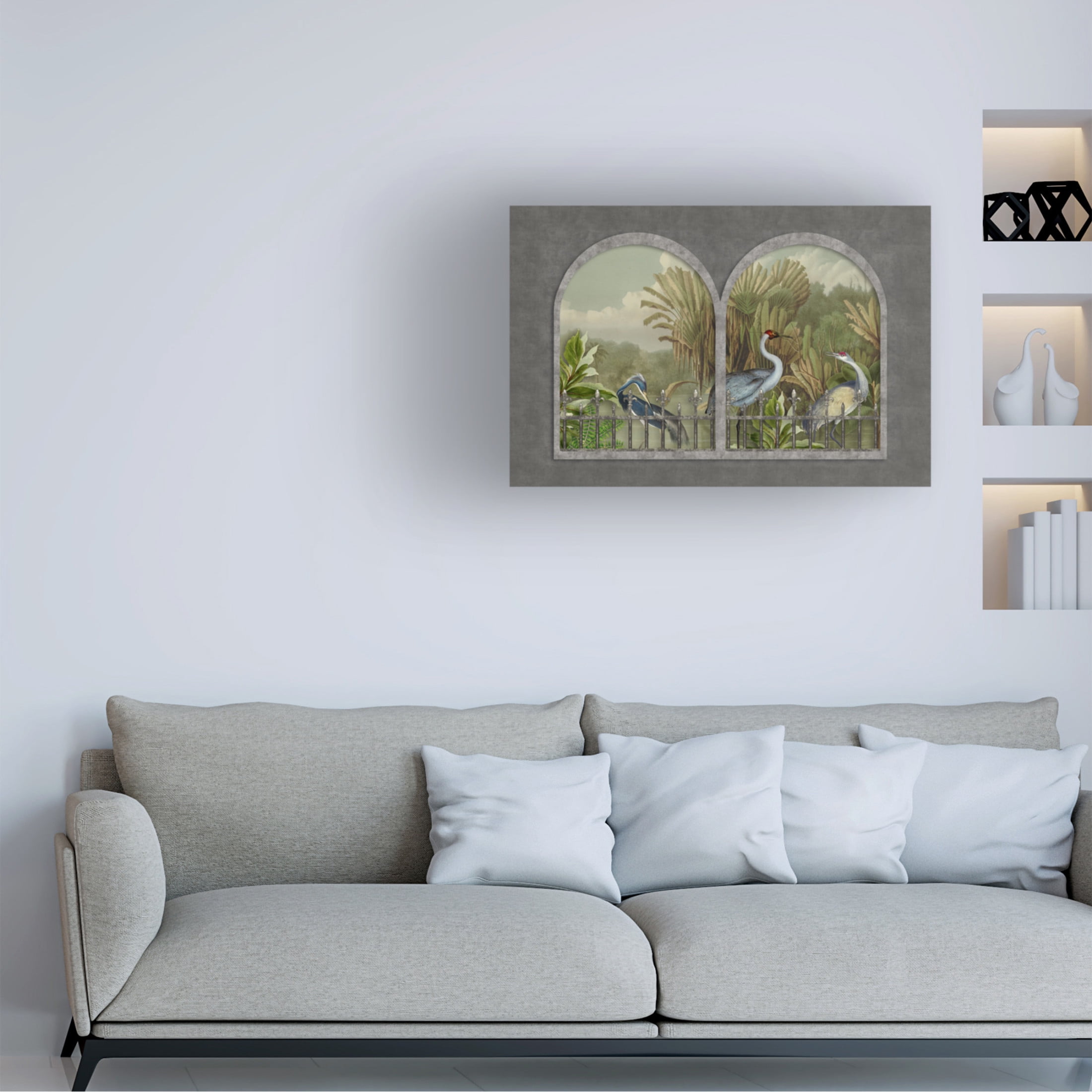 Trademark Fine Art Andrea Haase  Cranes No1 Canvas Wall Art