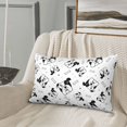 Cute white Dog black Toddler Pillowcases 14" x 20" Kids Pillowcases