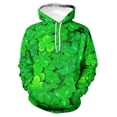 thumbnail image 3 of Sudadera con capucha con estampado de tréboles de la suerte y plantas para hombre, ropa con estampado de hierba y flores en 3D, novedad en sudaderas con capucha, moda Harajuku y2k, 3 of 5
