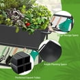 thumbnail image 2 of Yacona Metal Raised Garden Bed with Wheels, Outdoor Planter Boxes for Vegetables and Flowers, 51×26×32in, Black, 2 of 7