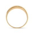 thumbnail image 4 of FB Jewels 14kt Yellow Gold Mens Round Diamond Wedding Band Ring 1/4 Cttw Size 8, 4 of 4