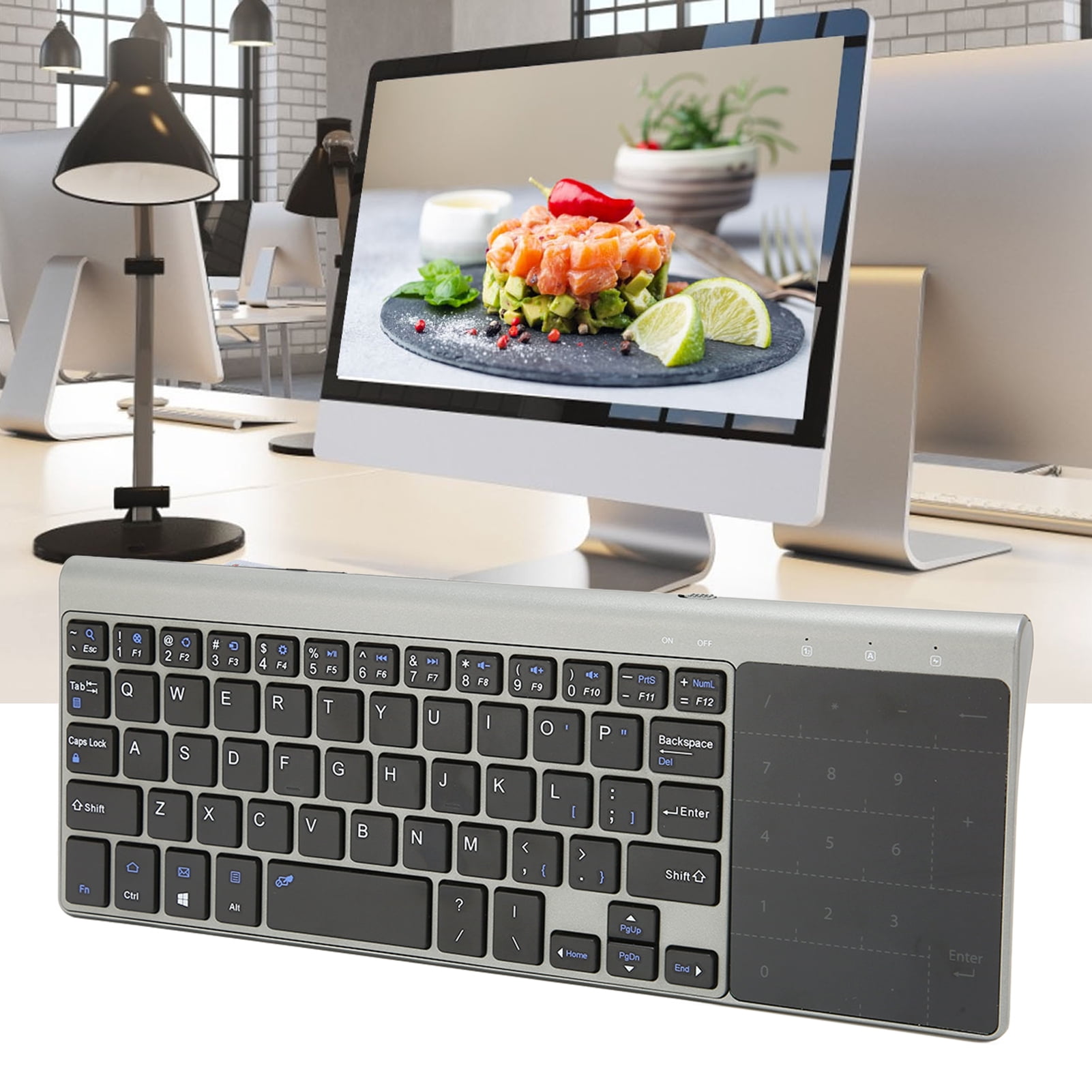 Touchpad Keyboard, Portable Wireless Keyboard With Touchpad  For Computer For TV Box For Laptop