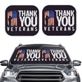 thumbnail image 2 of Hirioo Veterans Day2 for 2PCS Windshield Sun Shade Foldable | Front Windshield Shade for Sun, Heat and UV Rays-Small, 2 of 6